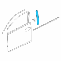 OEM 2020 Honda Civic Garnish Assy., L. FR. Door Sash Diagram - 72470-TEA-T01