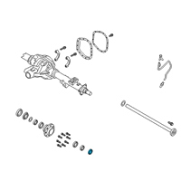 OEM Ford Excursion Outer Bearing Nut Diagram - 8C3Z-1A125-A