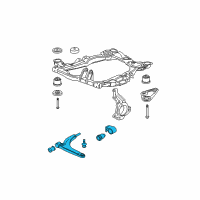 OEM 2009 Chevrolet Malibu Lower Control Arm Diagram - 22997285