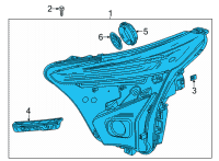 OEM Chevrolet Bolt EUV Headlamp Assembly Diagram - 42788713