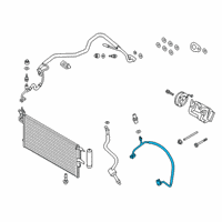 OEM 2019 Ford Transit Connect AC Hose Diagram - KV6Z-19972-C