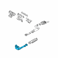 OEM 1995 Acura Integra Pipe A, Exhaust Diagram - 18210-ST7-A63