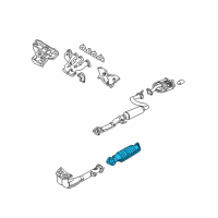 OEM Acura Integra Catalytic Converter (Hdm367) Diagram - 18160-P72-A10