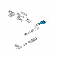 OEM 1995 Acura Integra Muffler Set, Exhaust Diagram - 18030-ST8-A60