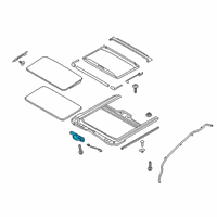 OEM 2021 Hyundai Kona Electric Motor Assembly-Sunroof Diagram - 81631-J9000