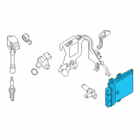 OEM 2014 Nissan Murano Engine Control Module-Blank Diagram - 23703-1SX5A