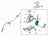 OEM 2022 Hyundai Elantra LEVER SUB ASSY Diagram - 467P7-AA100