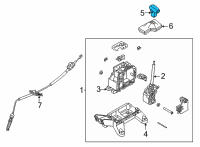 OEM 2022 Hyundai Elantra Knob Assembly Diagram - 46720-AA200-TVN