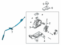 OEM Hyundai Cable Assy-Atm Lever Diagram - 46790-AB200