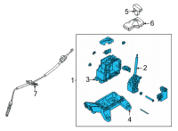 OEM 2022 Hyundai Elantra Lever Assembly-Atm Diagram - 46700-AA100