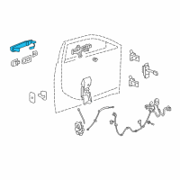 OEM Cadillac Handle, Outside Diagram - 20869088