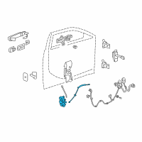 OEM 2014 Cadillac CTS Lock Assembly Diagram - 23190383