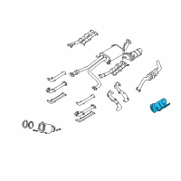 OEM 1998 Infiniti QX4 SHELTR-Converter Lower Diagram - 20853-0W017