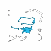 OEM 2011 Toyota Matrix Vapor Canister Diagram - 77740-02130