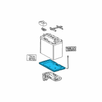 OEM 2004 Toyota RAV4 Battery Tray Diagram - 74431-42060