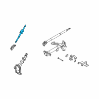 OEM Nissan 350Z Shaft Assy-Steering Column, Lower Diagram - 48822-CF40B