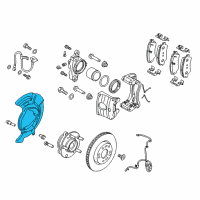 OEM 2018 Hyundai Elantra Cover-Front Brake Disc Dust LH Diagram - 51755-F2000