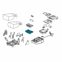OEM 2015 Chevrolet Suburban Cup Holder Diagram - 23423272