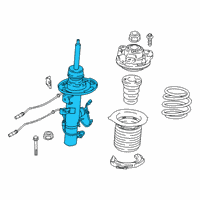 OEM BMW X3 Front Right Vdc Spring Strut Diagram - 37-10-6-887-158