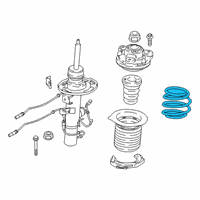 OEM BMW X4 FRONT COIL SPRING Diagram - 31-33-6-884-940