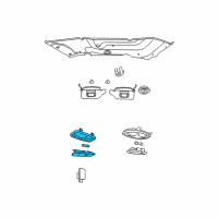 OEM Ford Focus Interior Lamp Diagram - 2S6Z-13776-AB