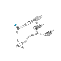 OEM 2011 Ford Fusion Inlet Pipe Gasket Diagram - 6E5Z-9450-AA