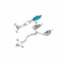 OEM 2007 Mercury Milan Catalytic Converter Diagram - 7E5Z-5E212-GA