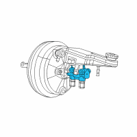 OEM 2011 Chrysler 200 Brake Master Cylinder Diagram - 68004718AE