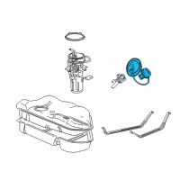 OEM Lincoln LS Fuel Cap Diagram - XU5Z-9030-JA