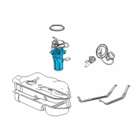 OEM 2001 Ford Taurus Fuel Pump Diagram - 1F1Z-9H307-A