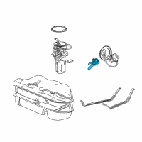 OEM 2003 Mercury Sable Filler Pipe Diagram - 2F1Z-9034-EA