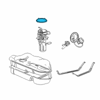 OEM 2002 Lincoln Continental Fuel Sender Unit Retainer Diagram - F7DZ-9C385-AA