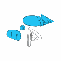 OEM 2008 Ford Mustang Mirror Assembly Diagram - 6R3Z-17682-AA