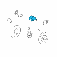 OEM 2007 Pontiac Solstice CALIPER ASM, FRT BRK Diagram - 19368939