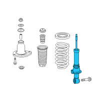 OEM 2022 Honda Pilot Shock Absorber Unit, Rear Diagram - 52611-TG8-A02