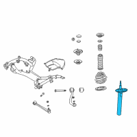 OEM 1997 BMW 528i Front Spring Strut Diagram - 31-31-6-750-030