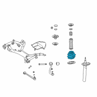 OEM 2002 BMW 540i Front Coil Spring Diagram - 31-33-1-093-867