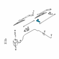 OEM 2002 Infiniti I35 Pivot Assembly - WIPER, No 1 Diagram - 28850-2Y910