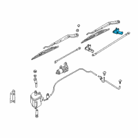 OEM 2002 Nissan Maxima Pivot Assy-Wiper, No 2 Diagram - 28860-2Y000