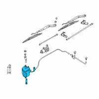 OEM 2002 Infiniti I35 Windshield Washer Tank Assembly Diagram - 28910-40U00