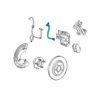 OEM 2009 Ford Taurus X Brake Hose Diagram - 8G1Z-2A442-A