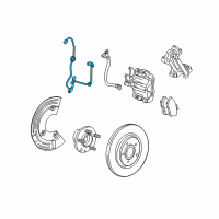 OEM 2008 Mercury Sable Rear Speed Sensor Diagram - 7F9Z-2C216-A