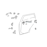 OEM 2011 Toyota Matrix Lock Cable Diagram - 69770-02180