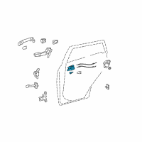 OEM 2011 Toyota Matrix Handle Sub-Assembly, Doo Diagram - 69206-02190-B1