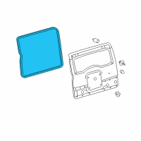 OEM 2009 Toyota FJ Cruiser Door Weatherstrip Diagram - 67881-35051