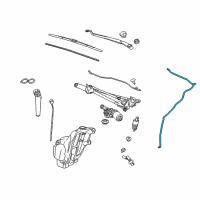 OEM 2017 Buick Regal Washer Hose Diagram - 13227316