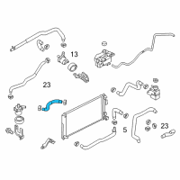 OEM 2011 Nissan Leaf Hose-Converter, Outlet Diagram - 21505-3NA0A