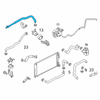 OEM Nissan Leaf Hose-Pump, Outlet Diagram - 21502-3NA0A