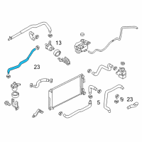 OEM Nissan Leaf Hose-Pump, Inlet Diagram - 21501-3NA0D