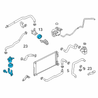 OEM Nissan Leaf Pump Assembly - Heater Diagram - 92552-3NA0A